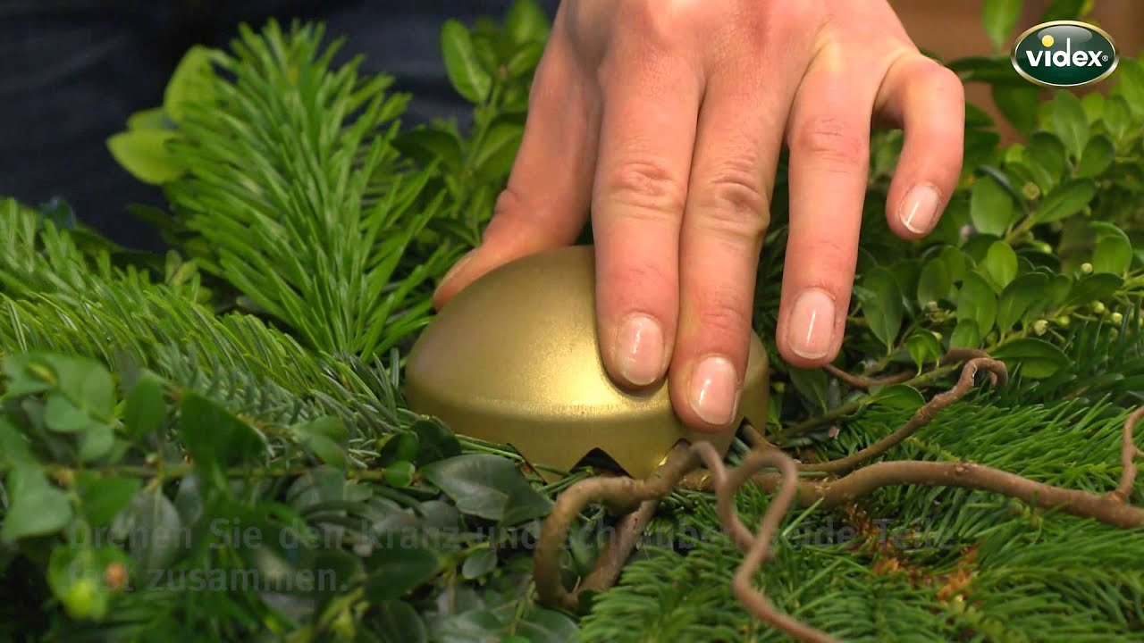 VIDEX Kranz-Clip in gold