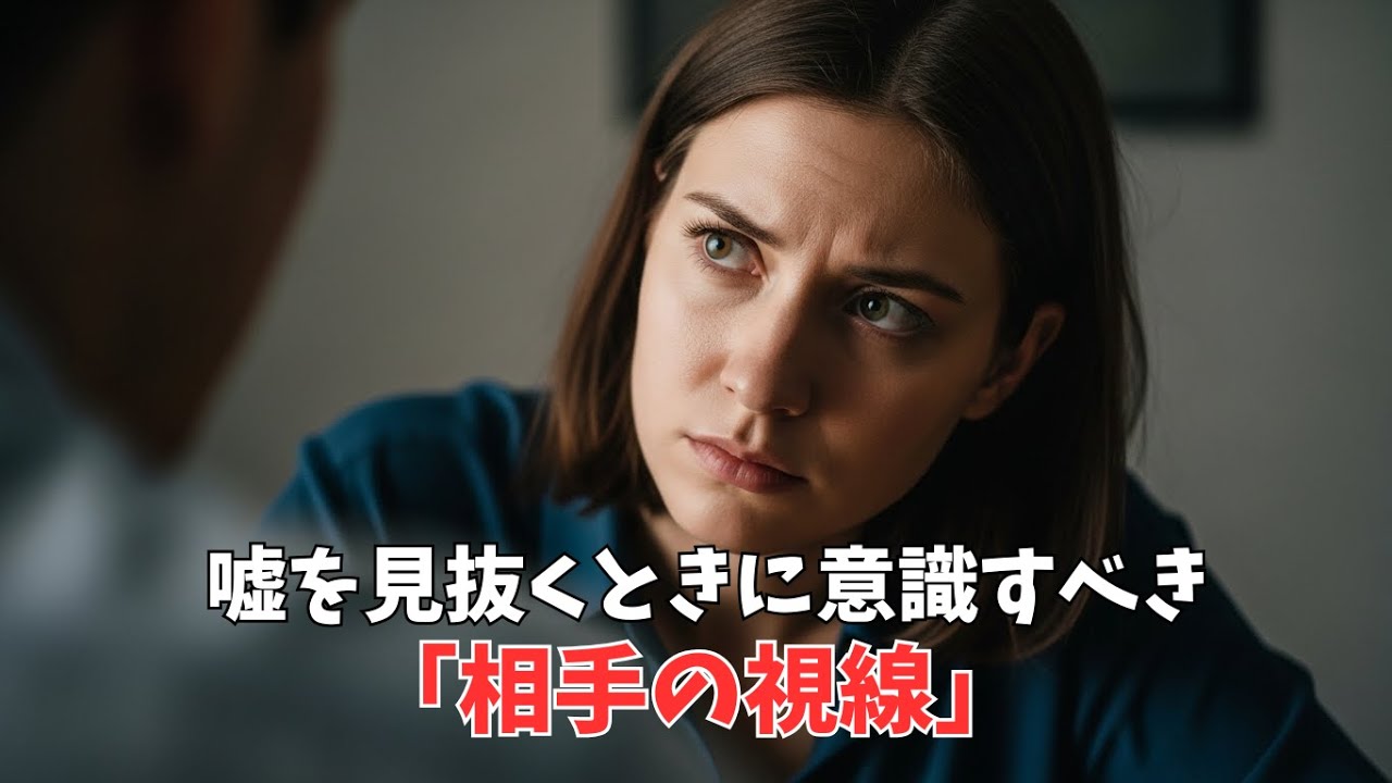 【行動心理学】嘘は目に出る？相手の視線で本音を見抜く方法