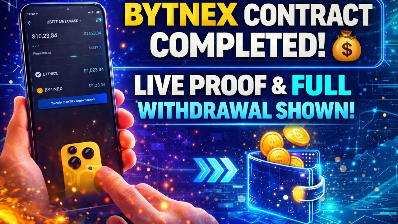 💰 Bytnex Contract Completed! Live Proof & Full Withdrawal Shown! 💰