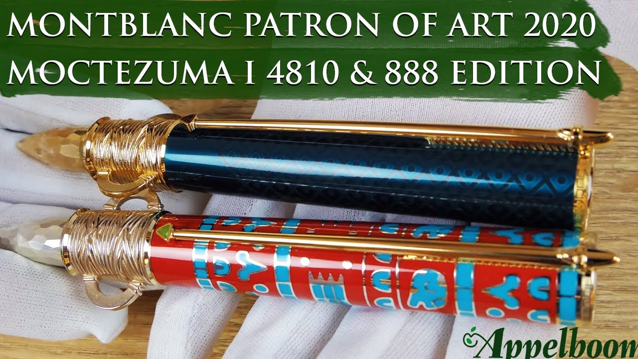 Montblanc Patron of Art 2020 Moctezuma I 4810 & 888 Limited Edition Fountain Pens Overview