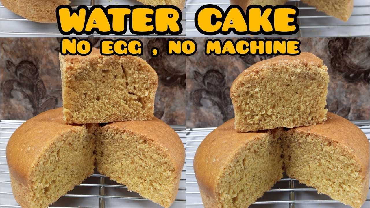 WATER CAKE RECIPE | NO EGG, NO CREAMING, NO MACHINE, NO YOGHURT, #mfalh #cake