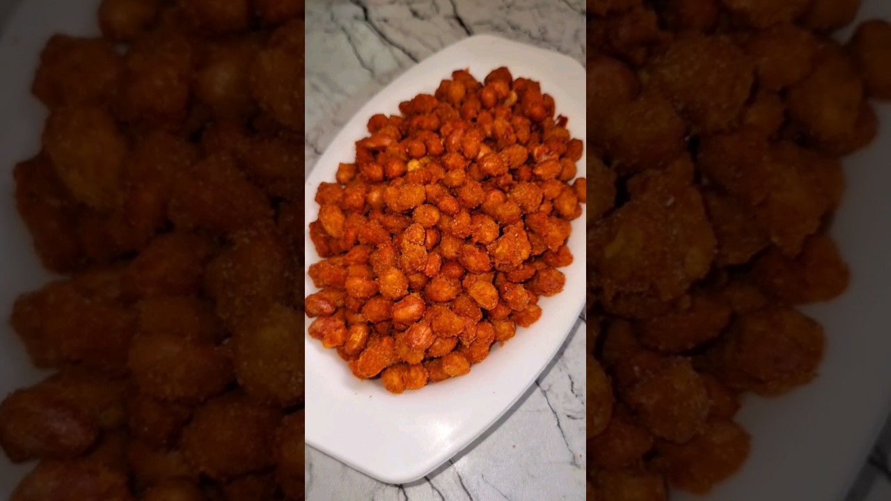 Crunchy Masala Peanuts 🥜 ❤️ | Tea time snacks #youtubeshorts #ytshorts #peanut #masalapeanutrecipe