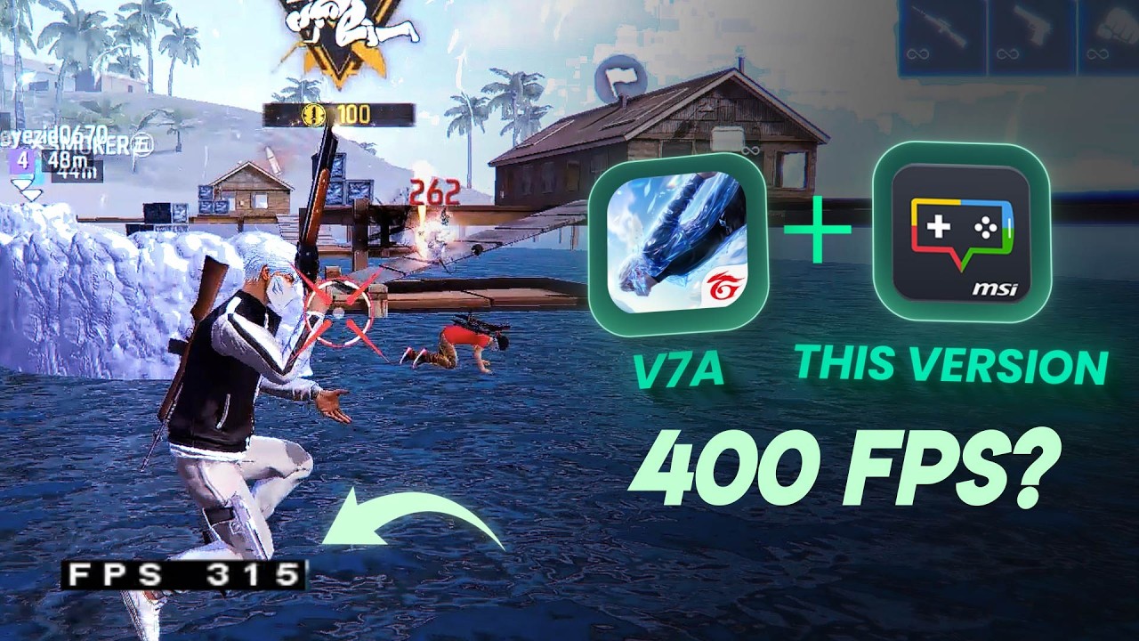 🔥 400 FPS?! Free Fire V7A Lite on MSI 5 (INSANE PERFORMANCE)