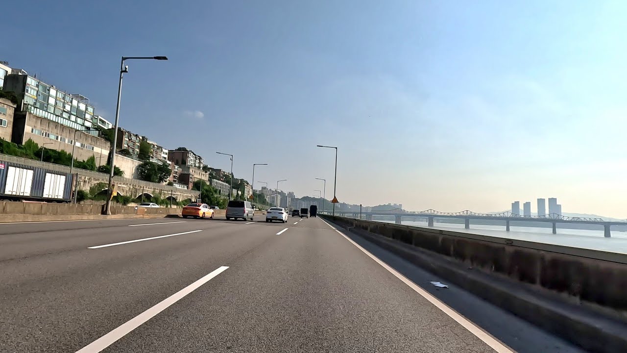 4K Driving | Seoul Han River View Drive