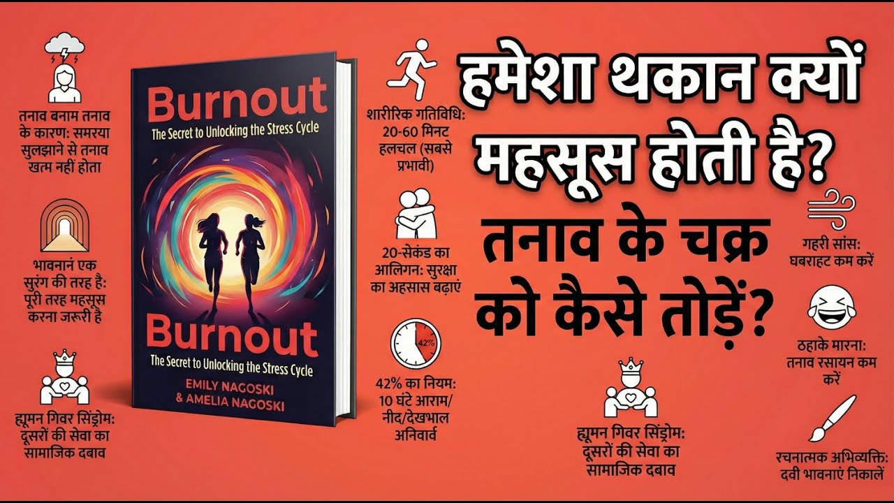 Burnout: The Secret to Unlocking the Stress Cycle | Book Summary in Hindi | Why You Are Always Tired