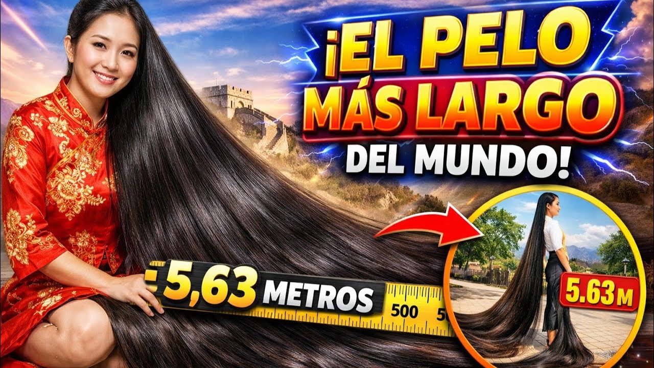 ​¡5 METROS DE PELO! 😱 El Record del Mundo que te dejará frío | Recordflash