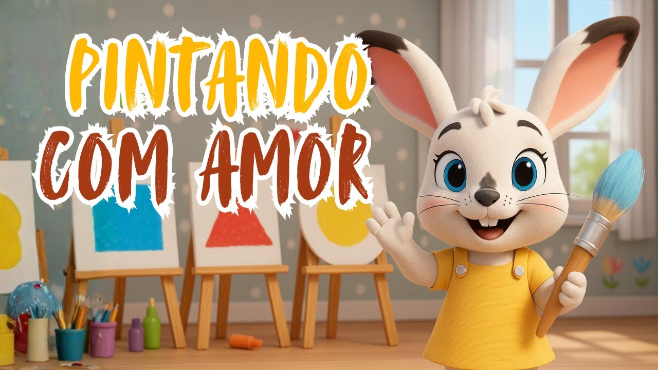 🎨 PINTANDO COM AMOR - cores e formas pode ser divertido aprender.