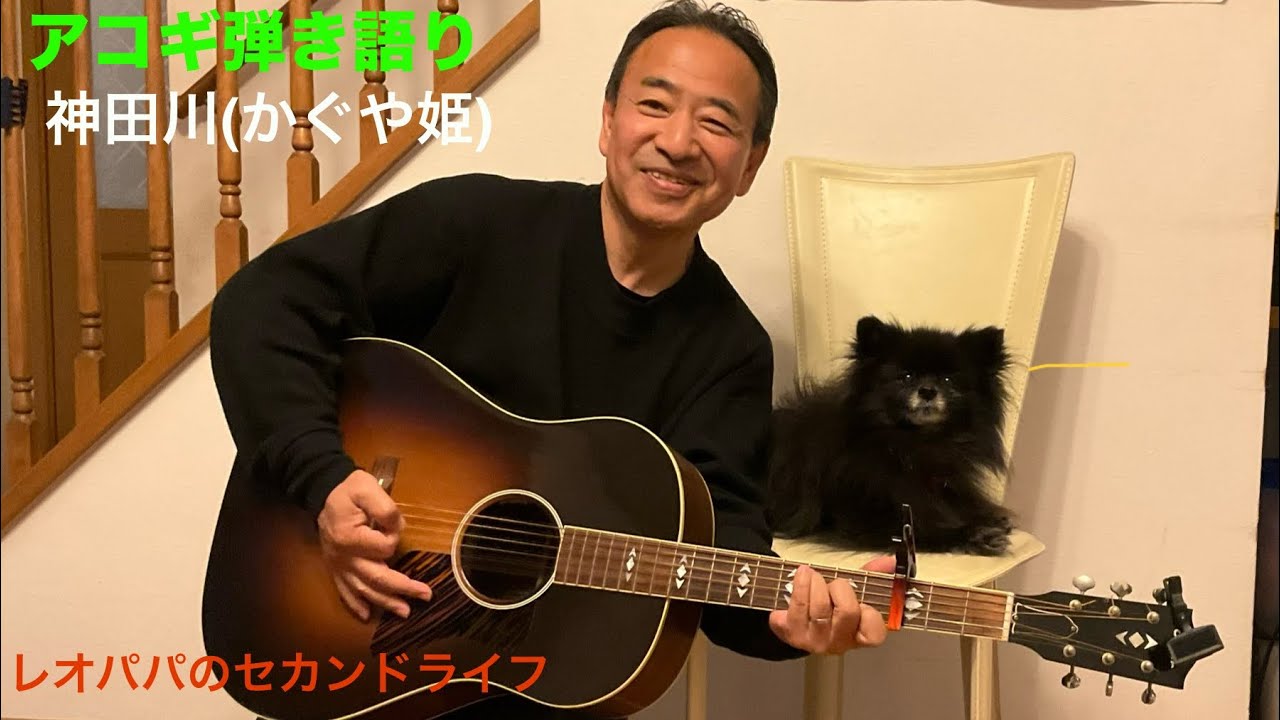 神田川(かぐや姫) アコギ弾き語り　レオパパのセカンドライフ