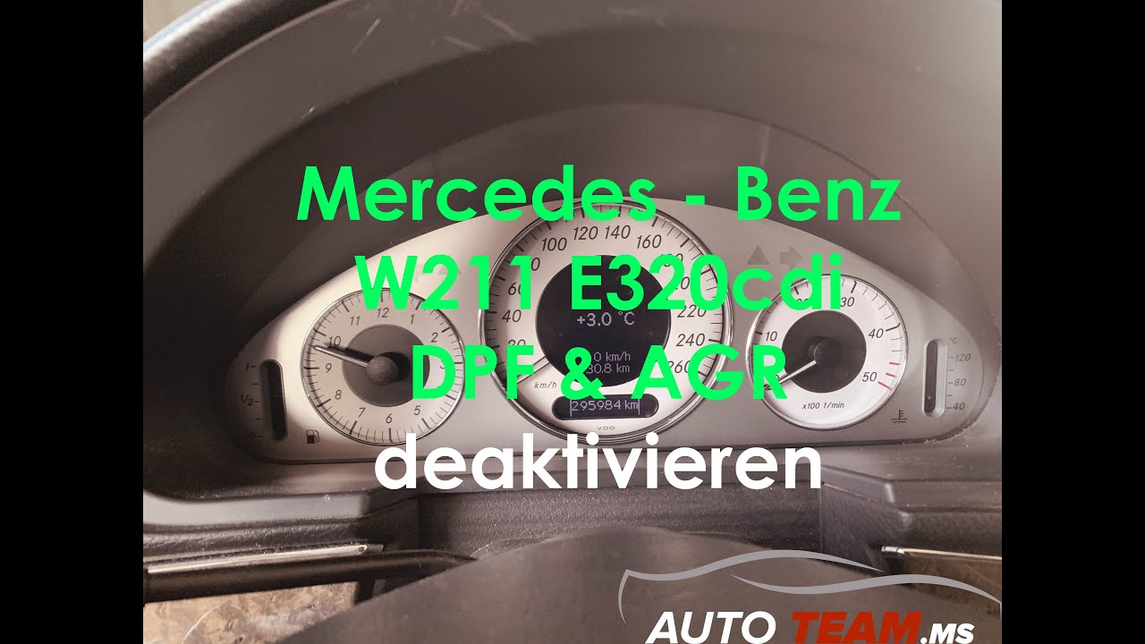 DPF & AGR Probleme? DPF deaktivieren Mercedes Benz  W211 320cdi DPF & AGR off