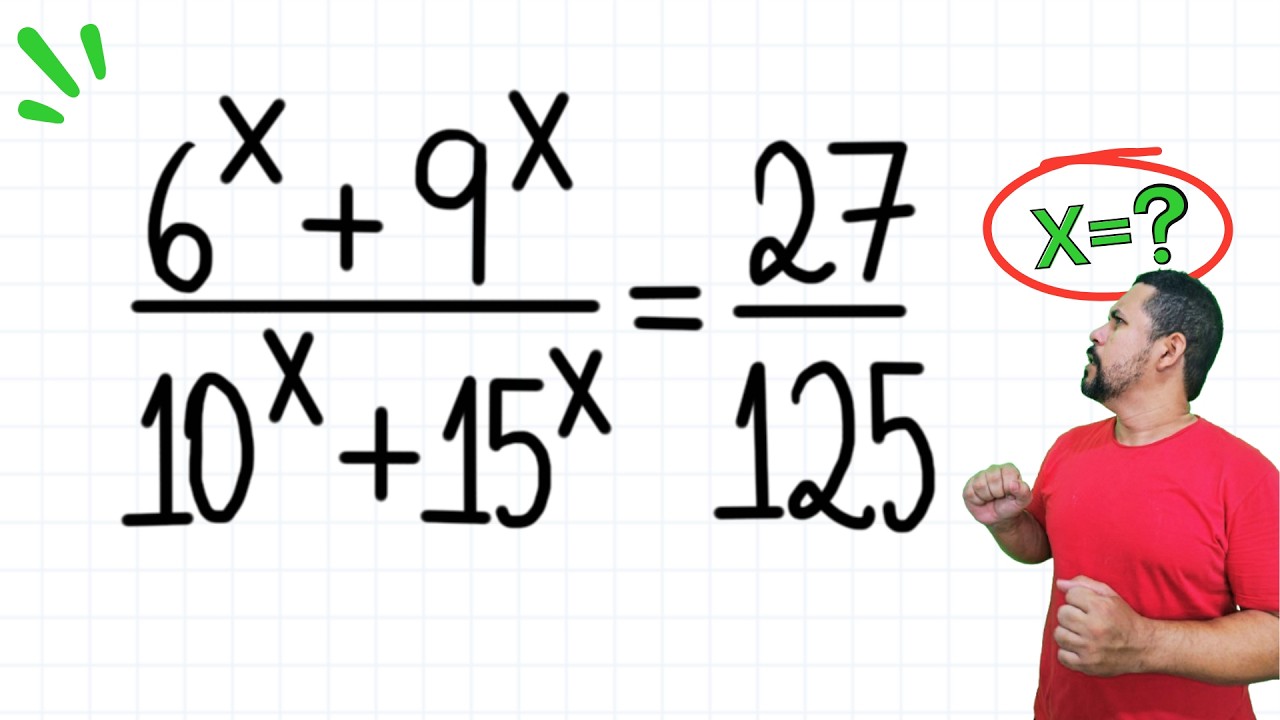 COMO RESOLVER essa Equação Exponencial
