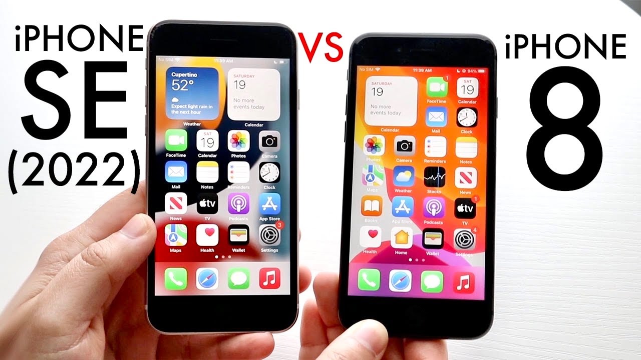 iPhone SE (2022) против iPhone 8! (Сравнение) (Обзор)