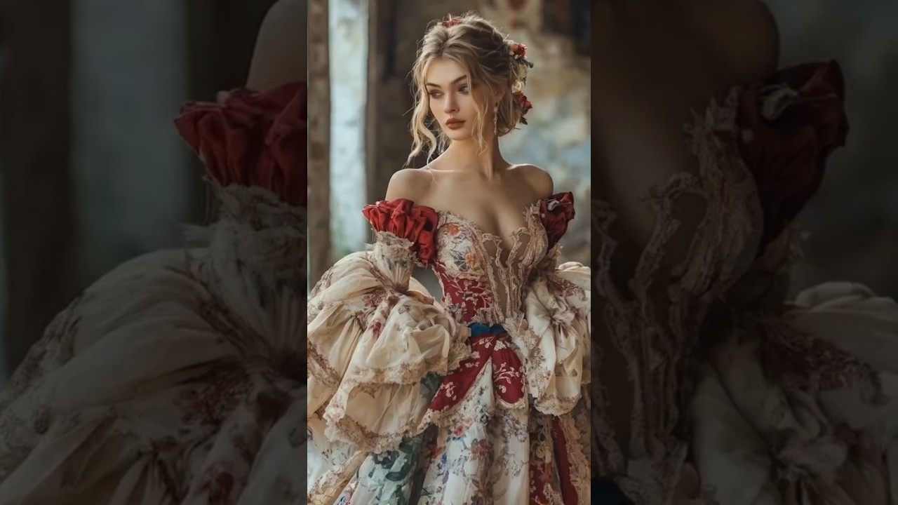 Regal Victorian-Inspired Gown Showcase #fashion #elegance #vintage