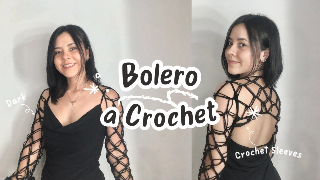 Bolero / Fishnet a Crochet🕸️🤍 | Crochet Sleeves | Punto Salomón - ✨Merry