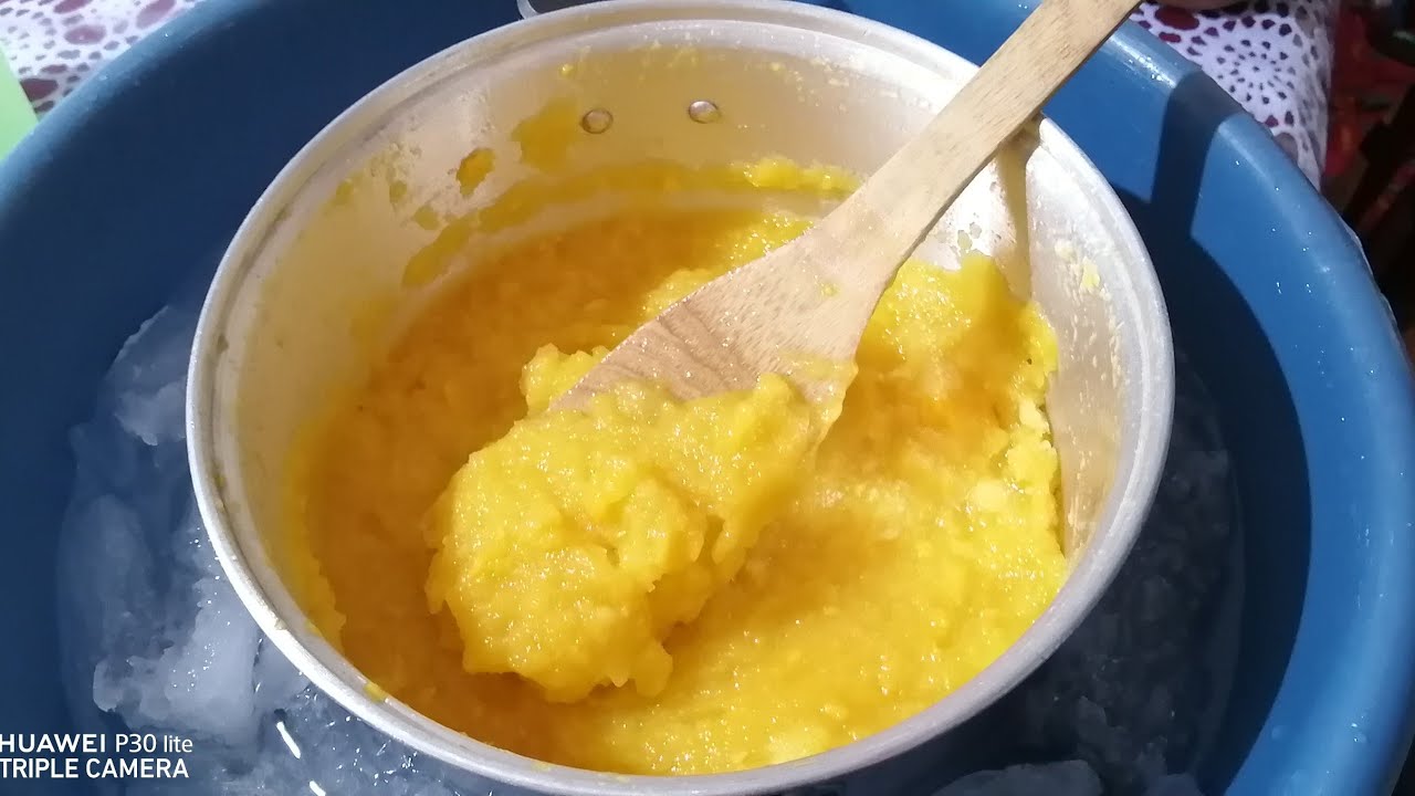 Receta de nieve casera de mango estilo garrafa