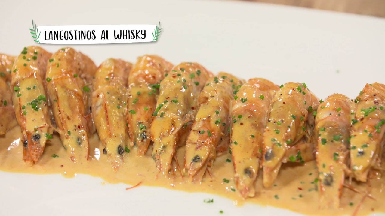 Receta: Langostinos al whisky