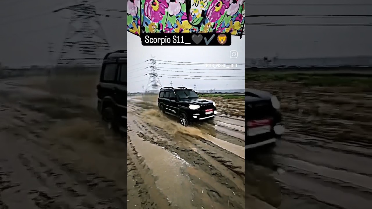 black 🖤 scorpio s11 off road #viralvideo #viralshorts #scorpio #shorts #short #song #funnyshorts