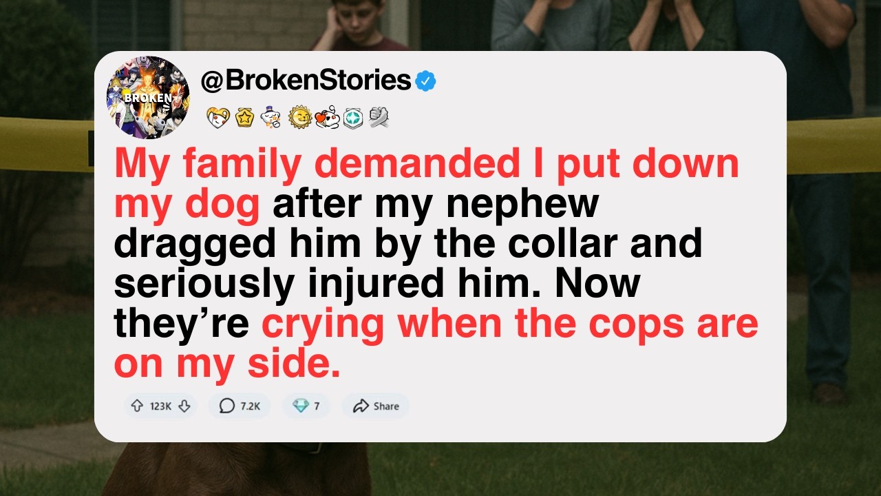 My family told me to put down my dog after my nephew hurt him. Now cops back me. [FULL STORY]