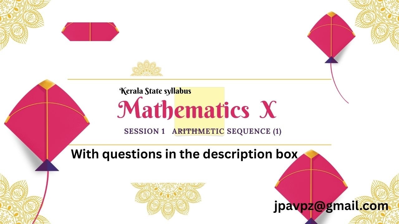 Mathematics 10 ,Arithmetic sequence , class 1