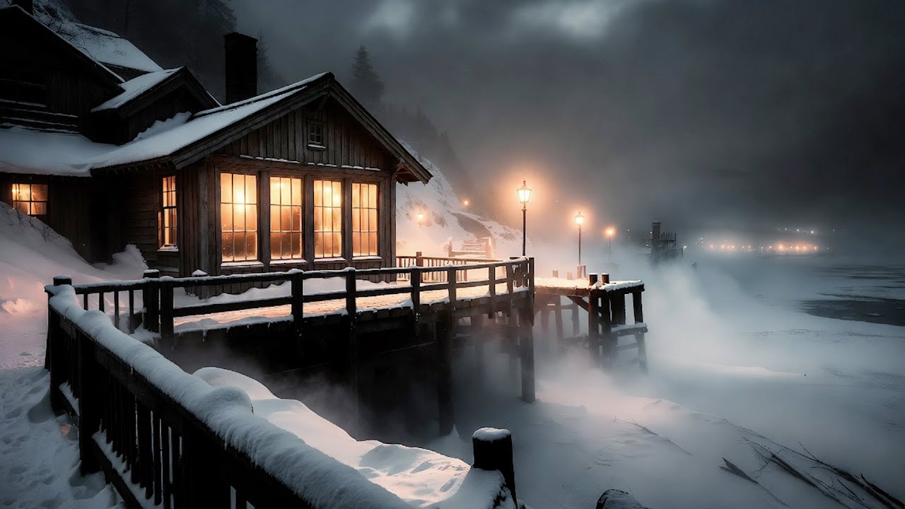 Howling Cold Wind with Snowstorm for Sleep, Relaxation & Insomnia Relief