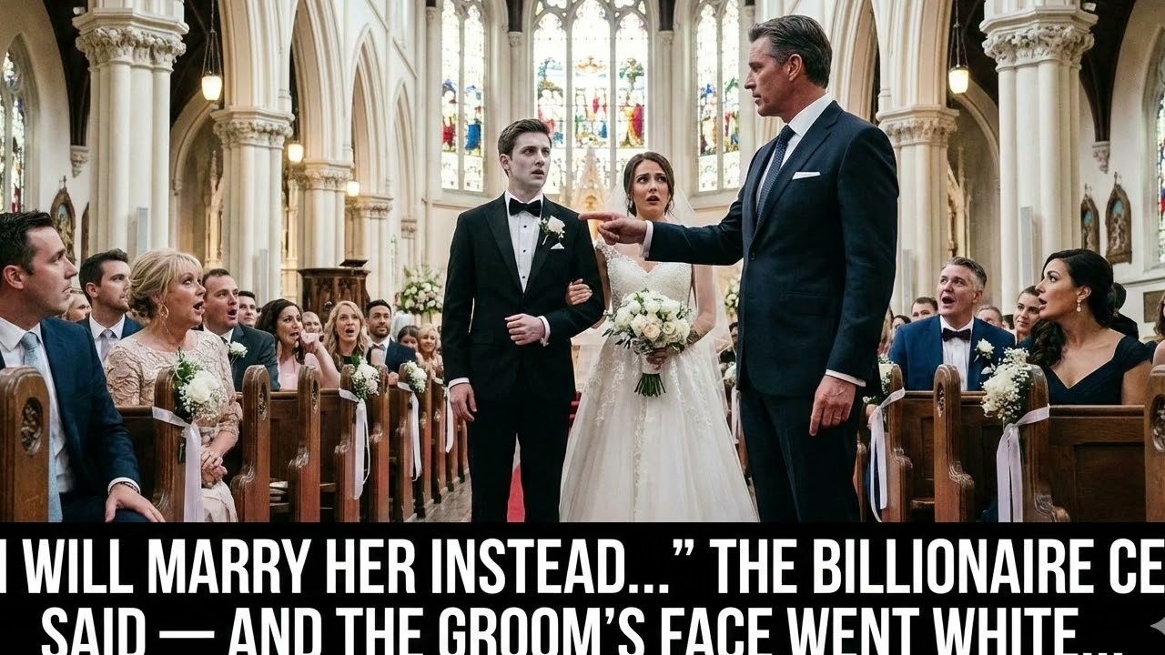I Will Marry her iinstead... the Billionaire CEO said  and the groom's face went white....