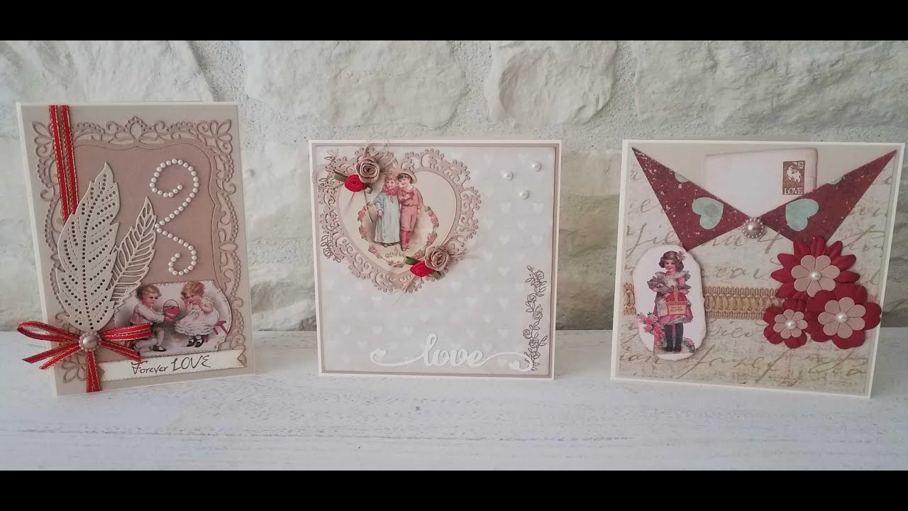 Cartes scrapbooking Saint Valentin vintage (bloc Action 