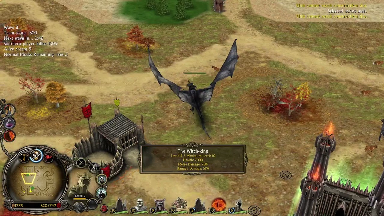 BFME 2 Bos Primigenius Taurus (Cow) map Normal Level with Mordor