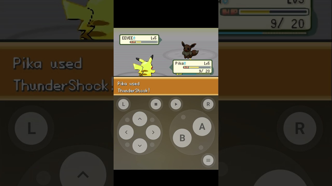 Gary vs me ! in pokemon recharge yellow !....