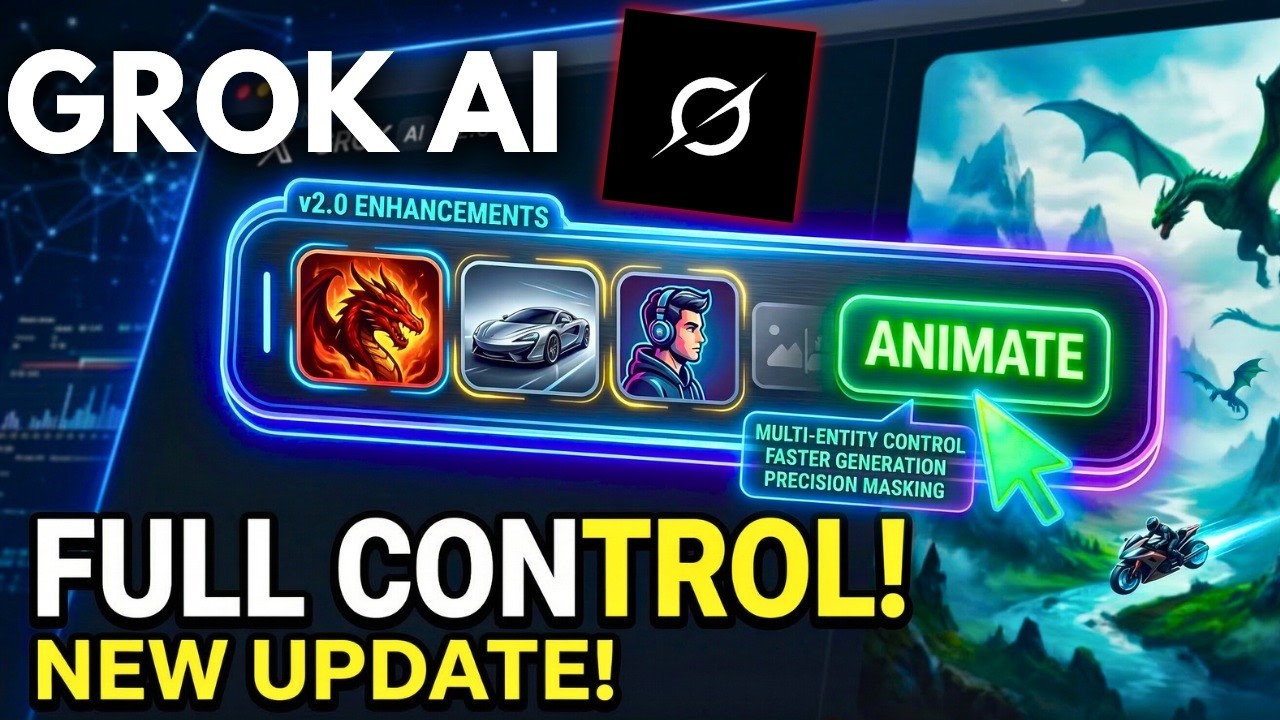 GROK AI NEW VIDEO UPDATE : New Multiple Image Animation Feature
