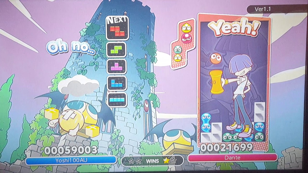Puyo Puyo Tetris- Vs. Yoshi100AU