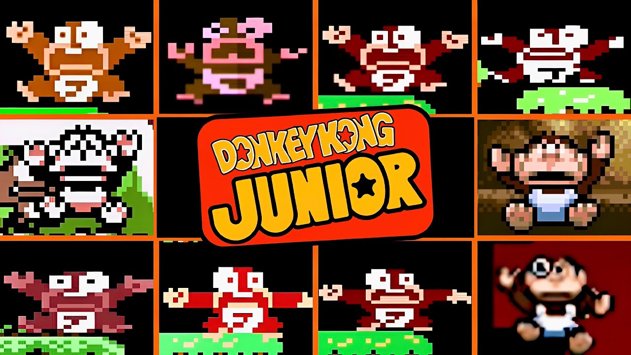 Evolution of Junior's Death Animation in Donkey Kong Jr.