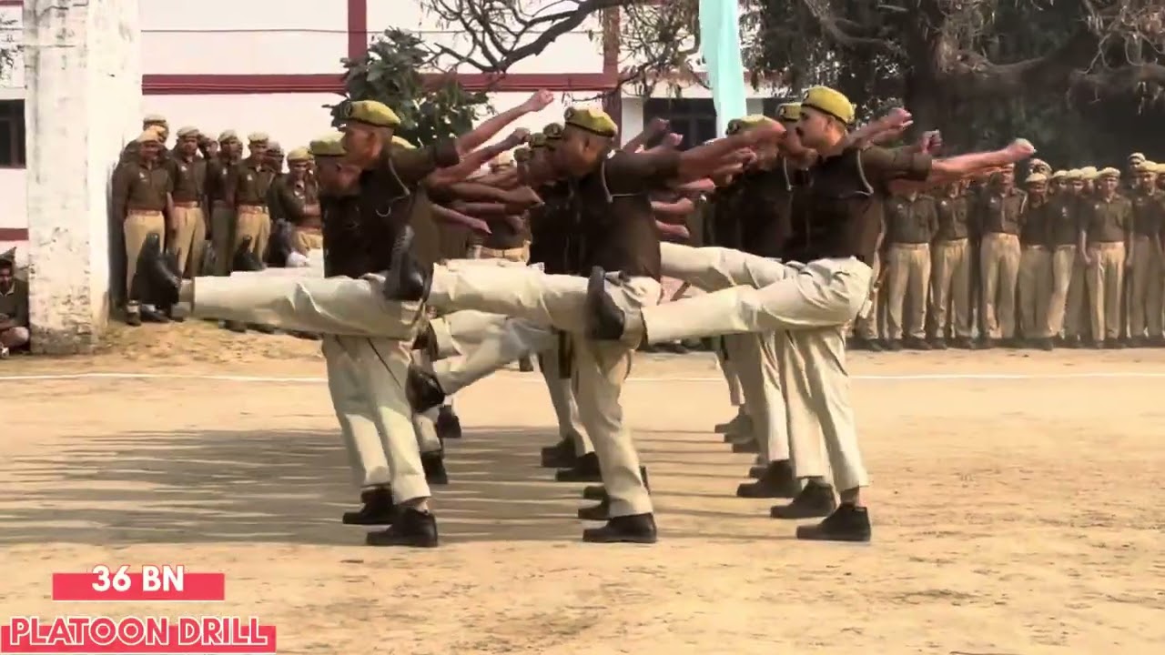36 BN PAC RamNagar Varanasi Best platoon squard drill | 35 BN PAC 