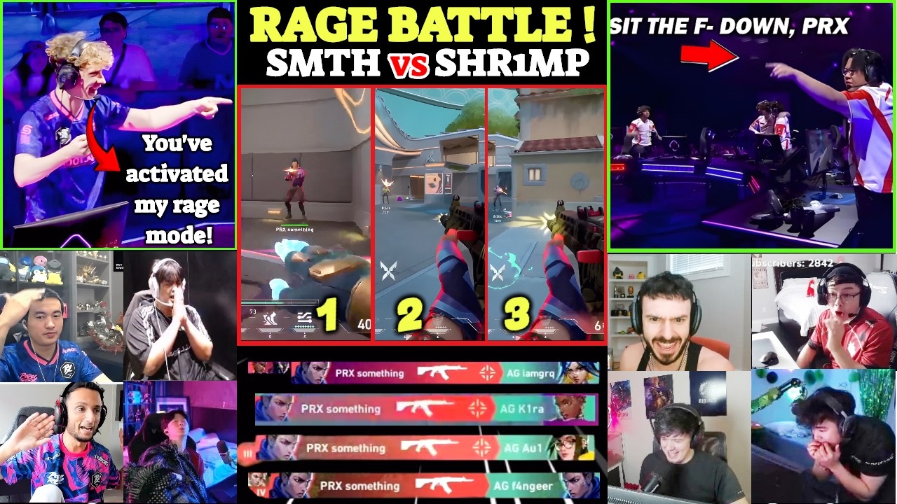 Valorant Streamers/Pros React to PRX Something Insane Rage Battle Against AG Shr1mp