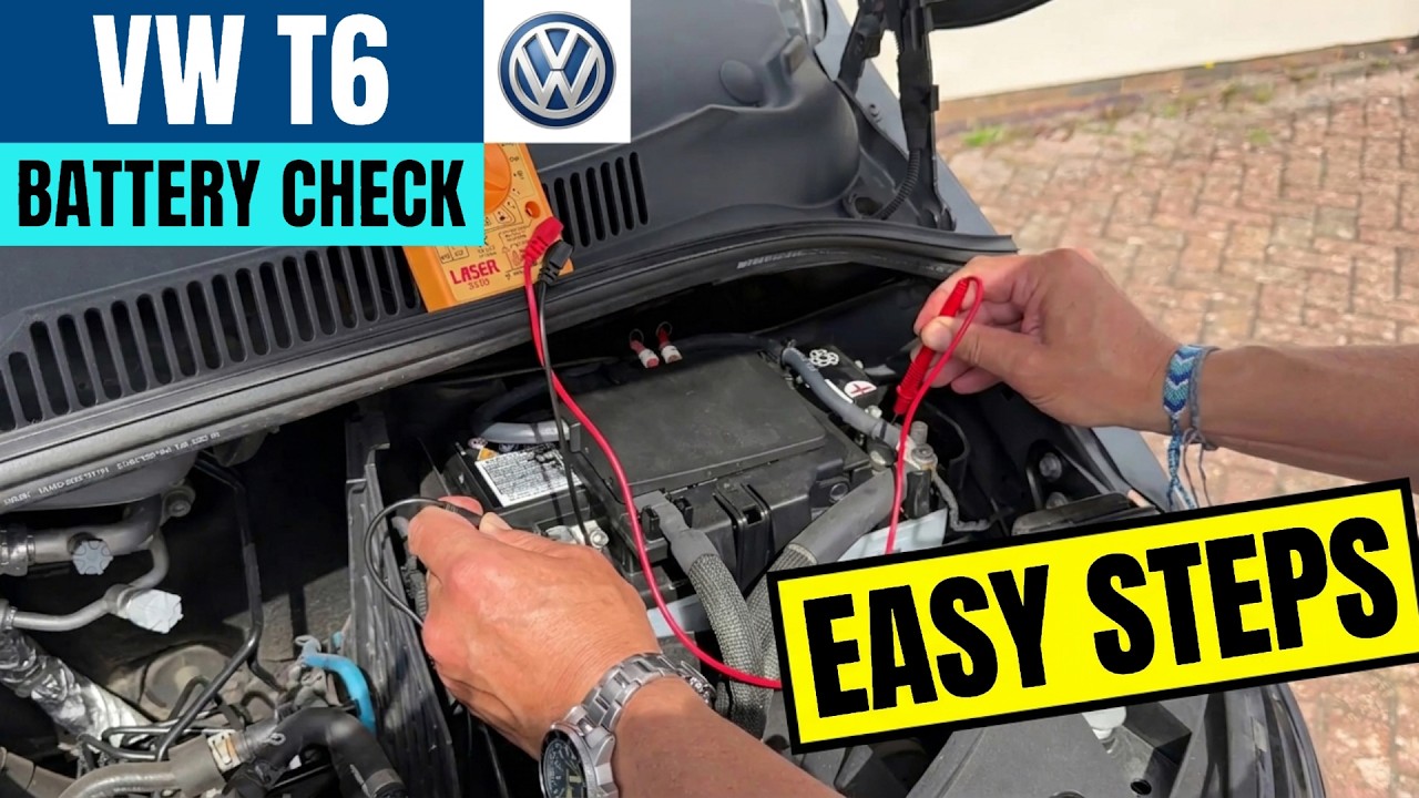 VW T6 Battery Location and How to Check Battery on VW T6.1