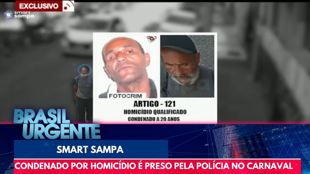 Policia prende criminoso foragido com ajuda de câmeras de identificação | Brasil Urgente