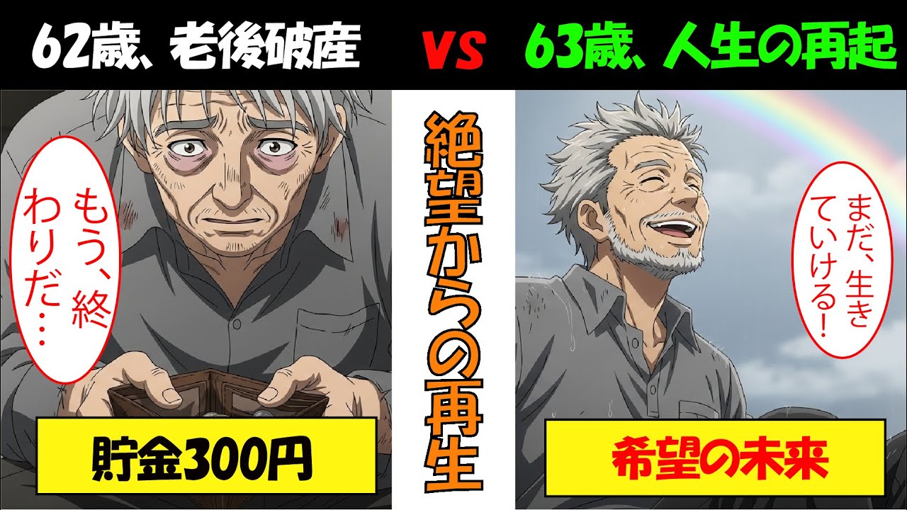 【漫画】所持金300円、家賃滞納…62歳で全てを失った男が直面した「老後破綻」の残酷な現実【マンガ】