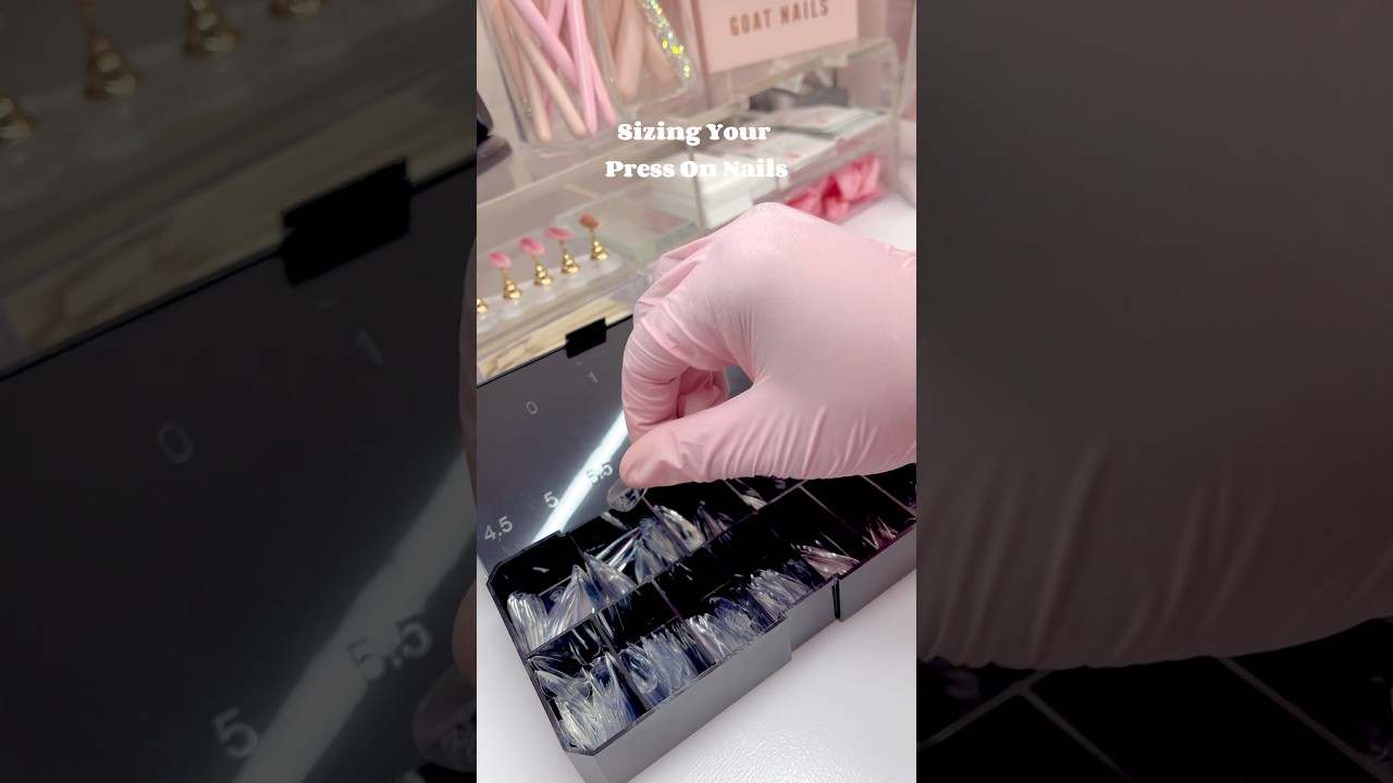 How to get the Correct Press On Nail Size | Sizing Press On Nails #pressonails #pressonnailbusiness