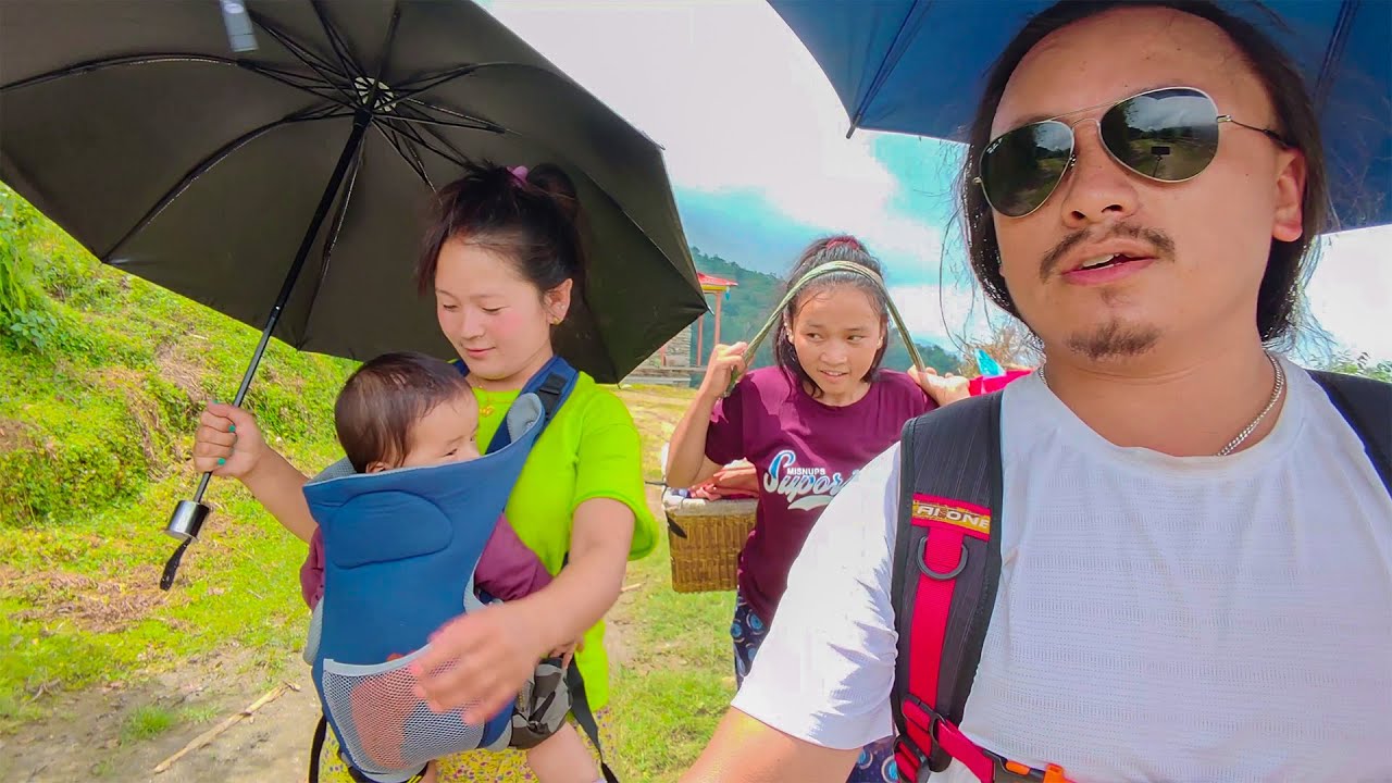 We returned to Sumde village from Patheka with Sano Dima & Saya Hang Rai  हामी सबै घर फर्कियाउ