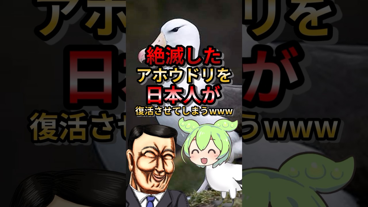 絶滅したアホウドリを日本人が復活させてしまうwww#ゆっくり解説 #ずんだもん #動物