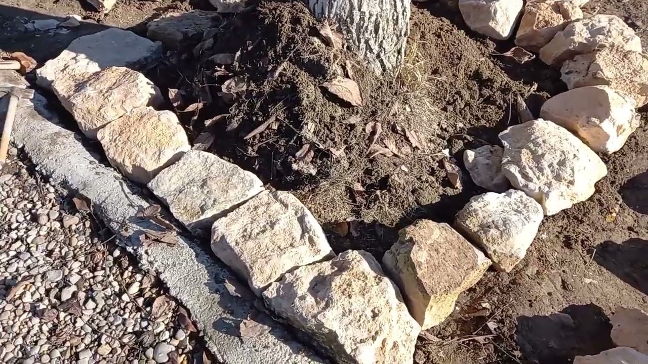 Como hacer jardinera de piedra natural.
