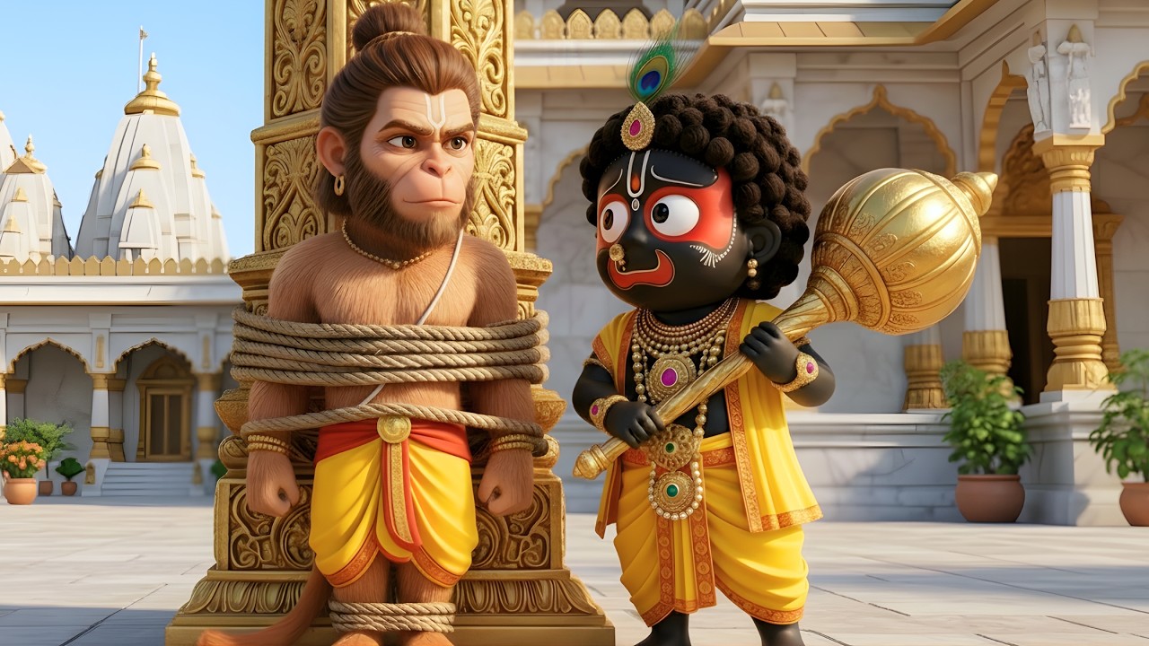जगन्नाथ जी ने हनुमान जी को क्यों बाँधा? 😱 | चौंकाने वाली लीलायें | Hindi Animated Story