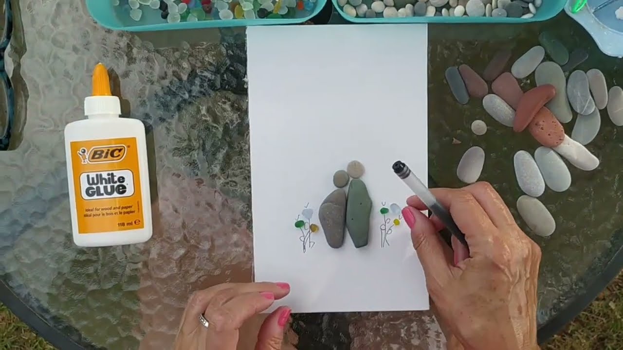 how to make pebble art tutorial part 1