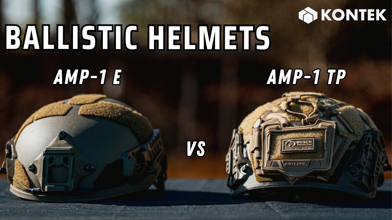Ballistic Helmet Comparison: Busch PROtective AMP-1 E vs AMP-1 TP
