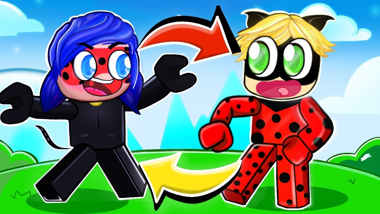 ROBLOX BODY SWAP With Lady Bug & CAT NOIR!