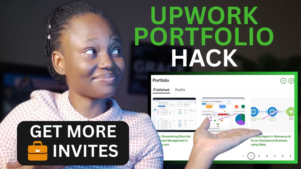 Оптимизированное видеопортфолио на Upwork, которое поможет вам получить работу!