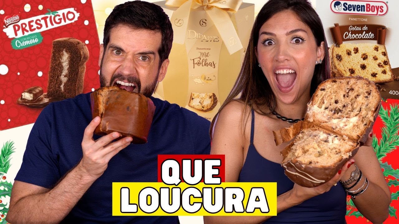 PROVANDO PANETONES RECHEADOS | CACAU SHOW MIL FOLHAS, PRESTÍGIO e SEVEN BOYS