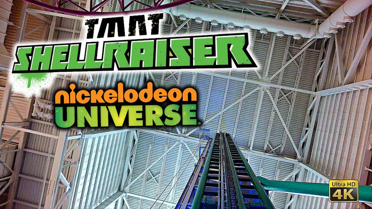 2023 TMNT Shellraiser Roller Coaster On Ride Front Seat 4K POV Nickelodeon Universe American Dream