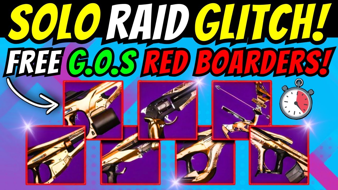 INSTANT Red Boarder & SOLO Farm GLITCH! FREE Garden of Salvation RAID LOOT Cheese Destiny 2 Revenant