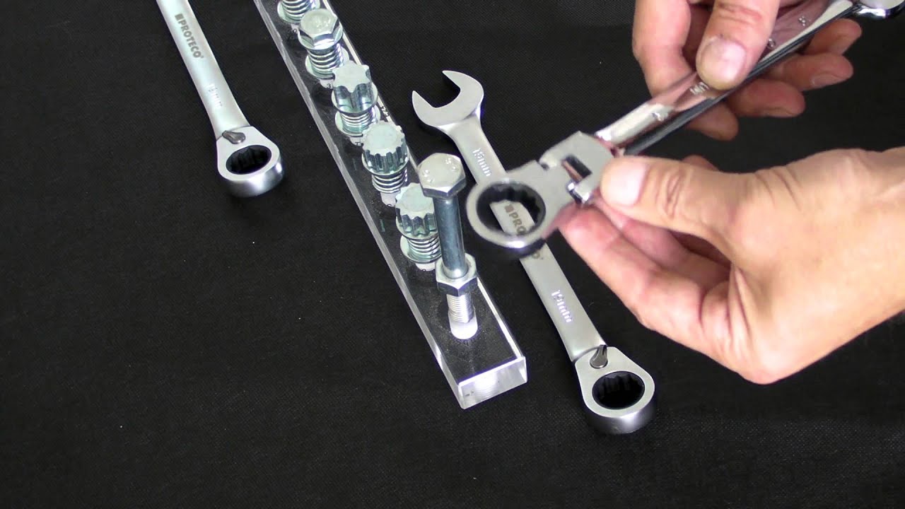 Proteco-Werkzeug Stop*n Go Ringratschenschlüssel mit Doppelfunktion. Ratschenschlüssel