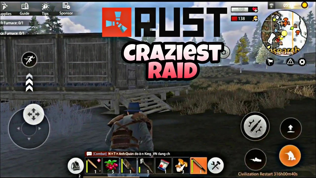 Craziest Raid on Rust for Mobile Last Day Rules Gameplay ep. 1