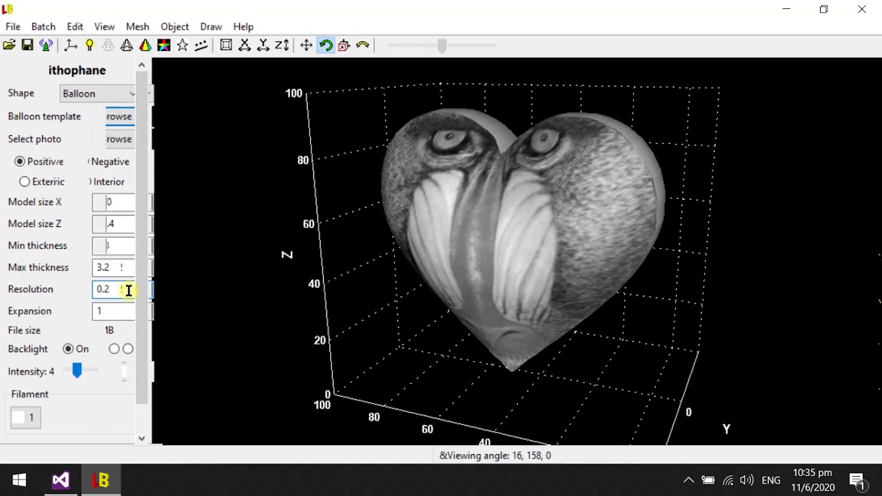 LuBan Lithophane Balloon